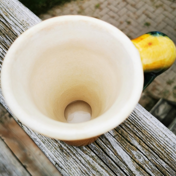 Vintage Wilfrid Roberge Pottery Mulicolour Slip Glaze Mug - Picture 4 of 16